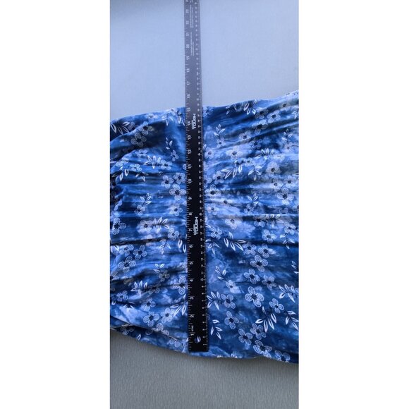 Zink London Floral Print Fit & Flare Dress Lined Shoulder Off Medium - Picture 9 of 16